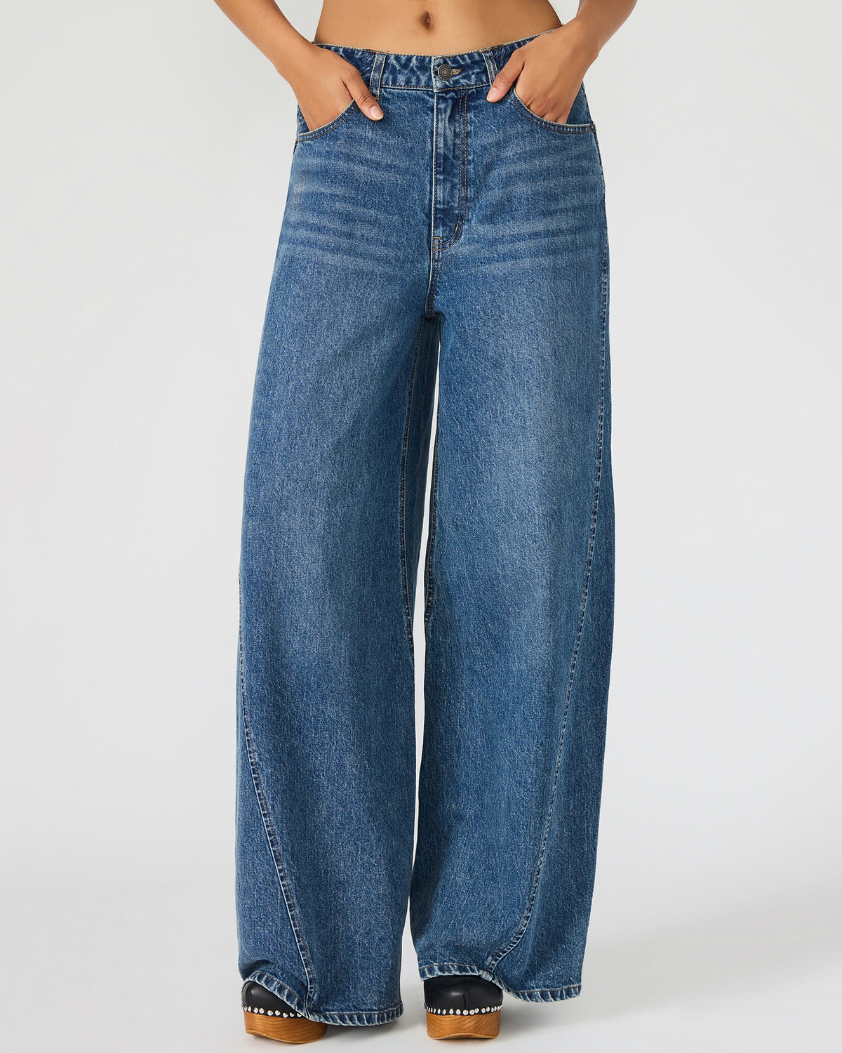 MELLIE Midnight Blue Denim Wide-Leg Women's Jeans