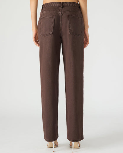 TAYLOR Jean Cocoa Brown Women's Cutout Jeans