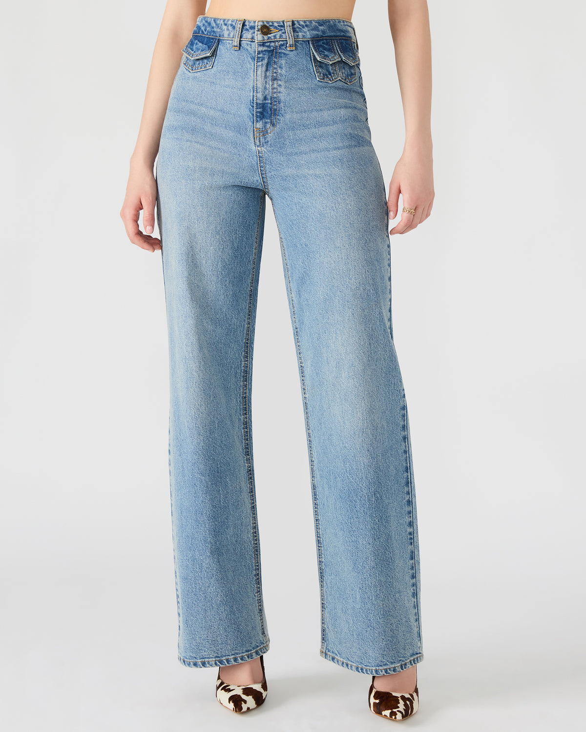 GERALDINE Forever Blue Denim Straight-Leg Women's Jeans