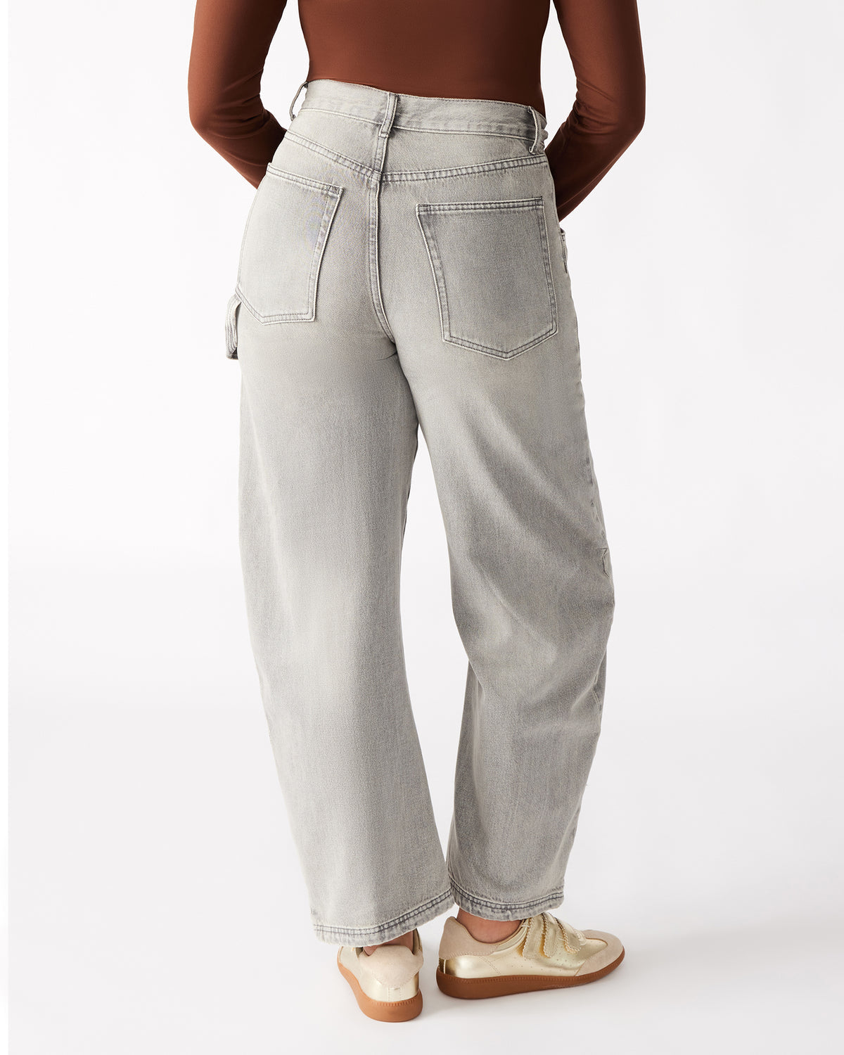 HANSEN Pant Light Grey | Women's Barrel Leg Pants