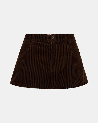 SIMONA Dark Espresso Women's Mini Skirt