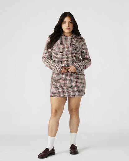 MATTEA Skirt Red Multi | Women's Speckled Mini Skirt