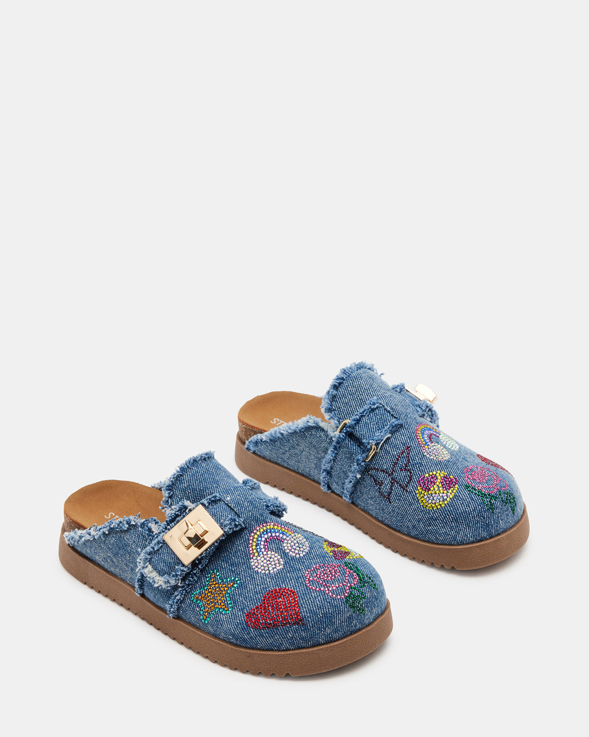 Kids' MONEYY Denim Multi Girls' Slip-On Clogs