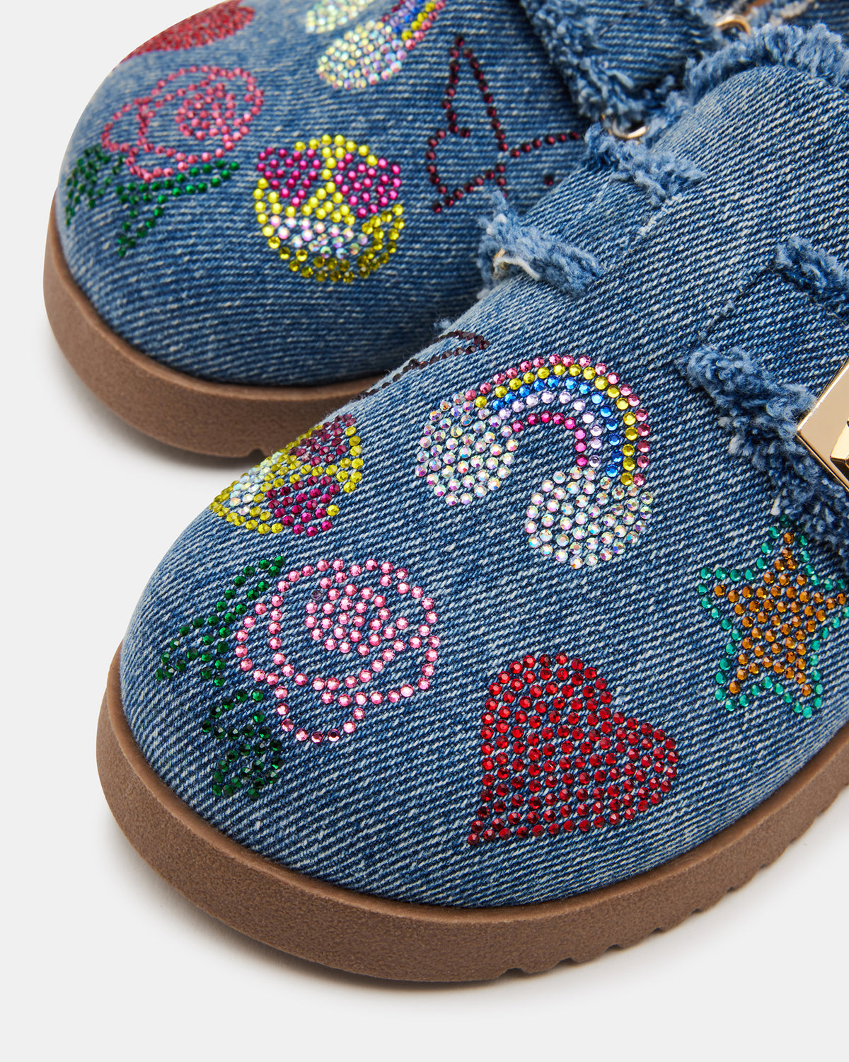 Kids' MONEYY Denim Multi Girls' Slip-On Clogs