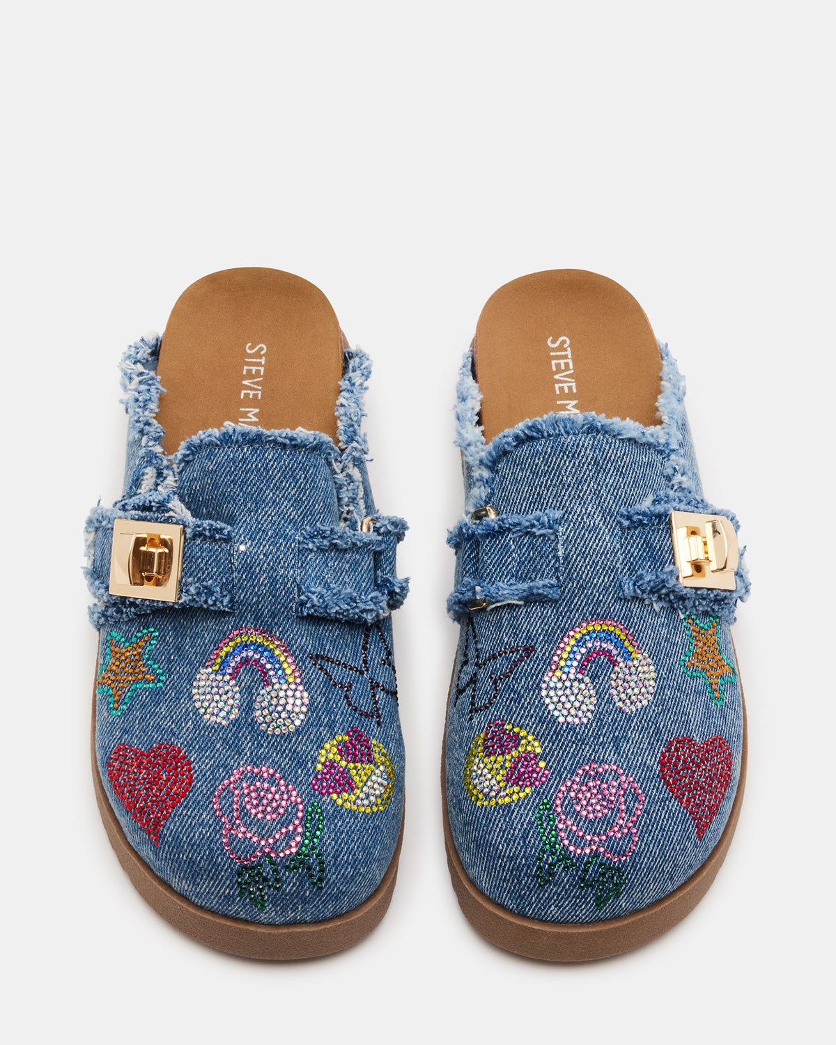 Kids' MONEYY Denim Multi Girls' Slip-On Clogs